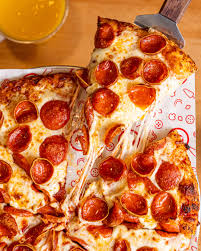 Pepperoni pizza with melted cheese