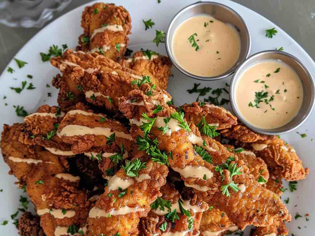 Full crispy chicken platter