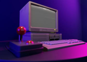 Retro technology circuitry in moody light