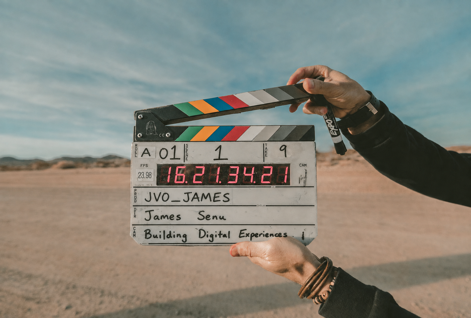 A vintage cinema camera in dramatic light