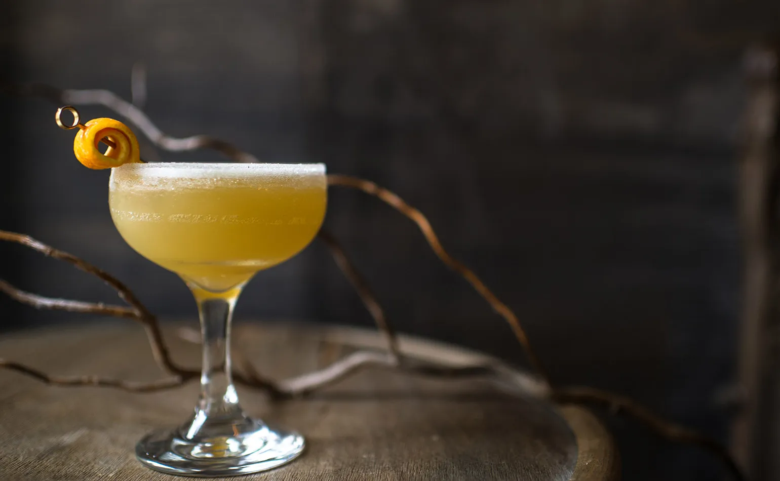 Signature cocktail at the bar