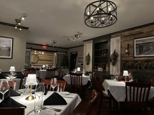 Private dinner setup at Oaklawn